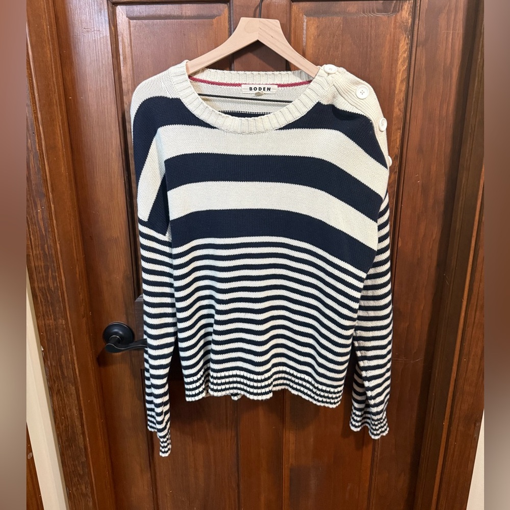 Boden Jemma Chunky Cotten Sweater Size M